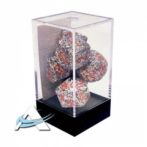 Chessex Dice - 7 Dice Set - Speckled, Granite