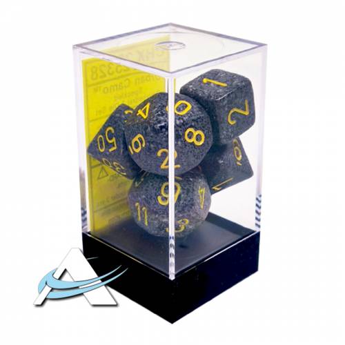Chessex Dice - 7 Dice Set - Speckled, Urban Camo
