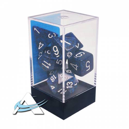 Chessex Dice - 7 Dice Set - Speckled, Stealth