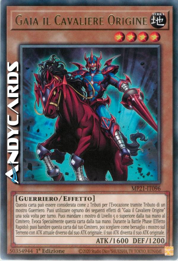 Yugioh - Soldato Gaia Il Cavaliere Feroce - Prismatica Segreta Rara