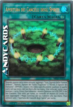 APERTURA DEI CANCELLI DEGLI SPIRITI