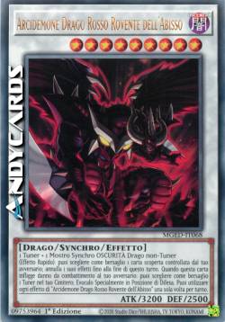 ARCIDEMONE DRAGO ROSSO ROVENTE DELL'ABISSO