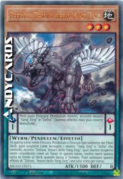 ZEFRAXI, TESORO DELLO YANG ZING