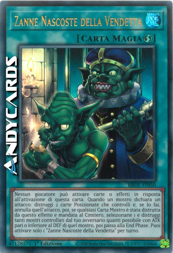 Hidden Fangs Of Revenge - BROL-EN050 - Ultra Rare - 1ª Edición