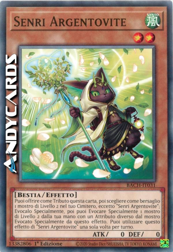 Yu-Gi-Oh! Trading Card - Silvervine Senri (BACH-EN031) - Common - 1st Edition From Battle Of Chaos