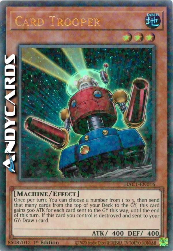 card trooper yugioh Amazon.com: YU-GI-OH! - Card Trooper (SDWS-EN010) - Structure Deck Warriors  Strike - 1st Edition