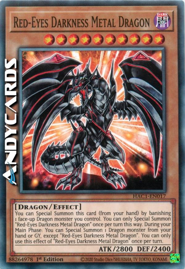 RED-EYES DARKNESS METAL DRAGON | AndyCards Srl