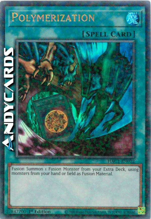 yugioh polymerization deck RA03-EN051 when the monster is Fusion Summoned. The 5 best Polymerization cards