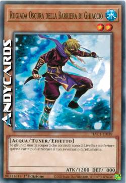 RUGIADA OSCURA DELLA BARRIERA DI GHIACCIO