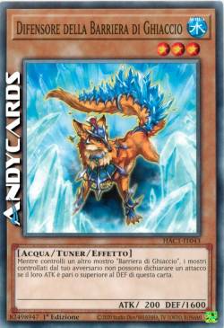 DIFENSORE DELLA BARRIERA DI GHIACCIO