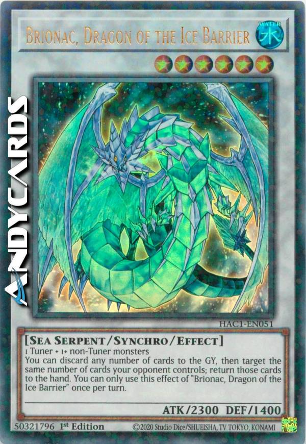 BRIONAC, DRAGON OF THE ICE BARRIER | AndyCards Srl