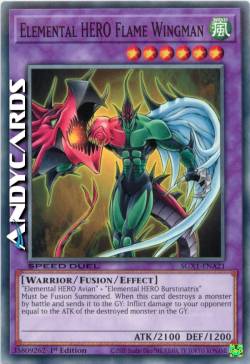 UOMO ALATO DELLA FIAMMA EROE ELEMENTALE