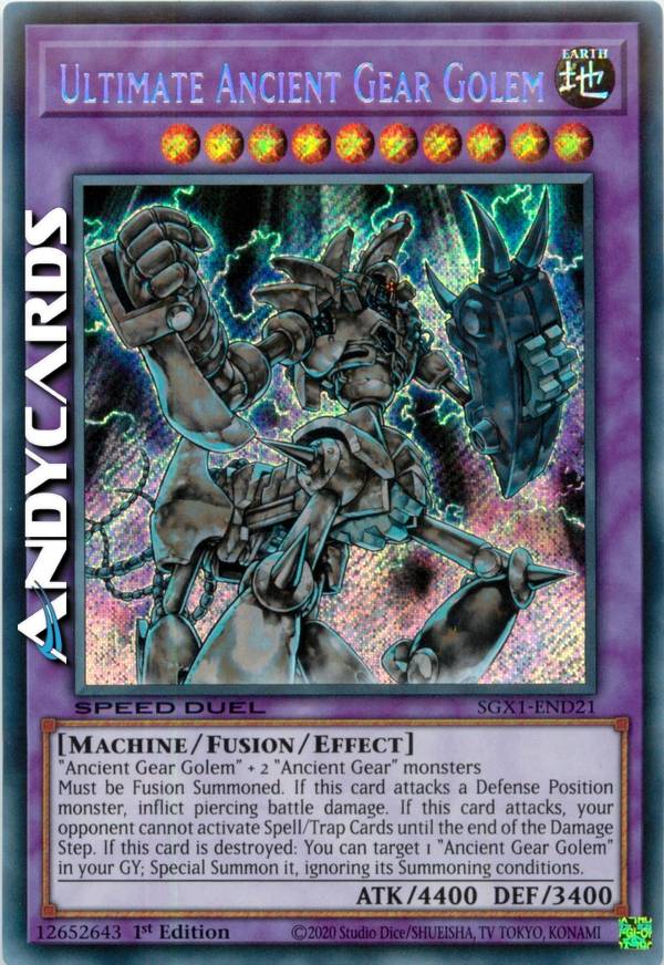 遊戯王OCG デュエルモンスターズ ARS10 ANCIENT GEAR GOLEM ULTIMATE RARE thumb_127806_gallery_big.jpeg