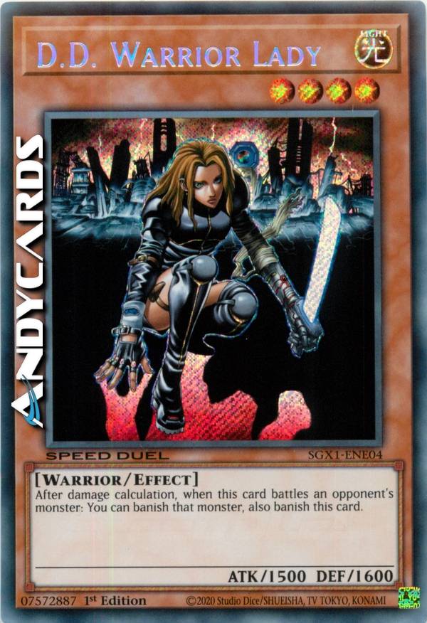 D. D. Warrior Lady異次元の女戦士アジア1stスーパー3枚セット D.D. WARRIOR LADY | AndyCards Srl