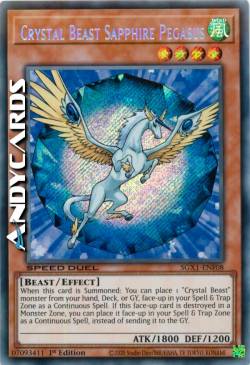 BESTIA CRISTALLO PEGASO ZAFFIRO