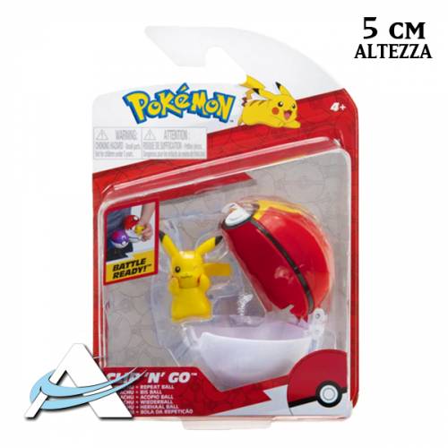 Mini Figure BOTI - Clip 'N' Go S10 - Bis Ball, Pikachu (5 cm)