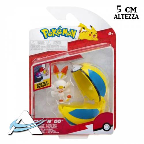 Mini Figure BOTI - Clip 'N' Go S10 - Velox Ball, Scorbunny (5 cm)