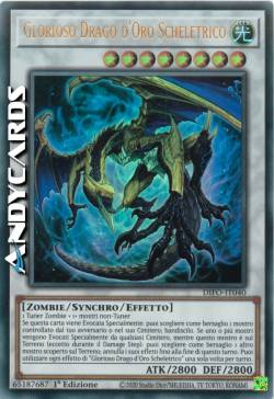 Glorioso Drago d'Oro Scheletrico
