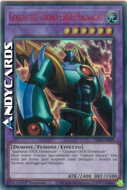 GOLEM DEL TUONO EROE MALVAGIO