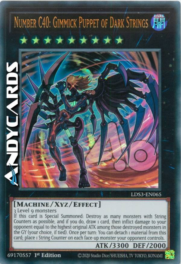 Thẻ Bài Yugioh Chính Hãng] Number C40: Gimmick Puppet Of Dark Strings