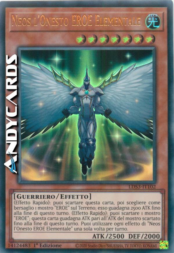 Elemental Hero Honest Neos (Red) - LDS3-EN102 Ultra Rare 1st Edition Yu-Gi-Oh! Card - View #10