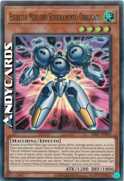 ESERCITO MEKLORD SCHIERAMENTO OBBLIGATO