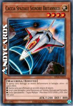 CACCIA SPAZIALE SIGNORE BRITANNICO
