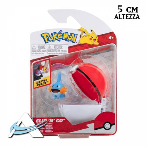 Mini Figure JAZWARES - Clip 'N' Go Wave 11 - Poké Ball, Mudkip (5 cm)