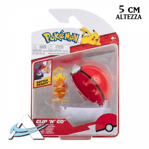 Mini Figure JAZWARES - Clip 'N' Go Wave 11 - Poké Ball, Torchic (5 cm)