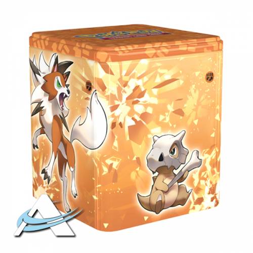 Stacking Tin Tipo Lotta - Lycanroc Forma Crepuscolo, Cubone, Mienfoo & Sirfetch’d - IT