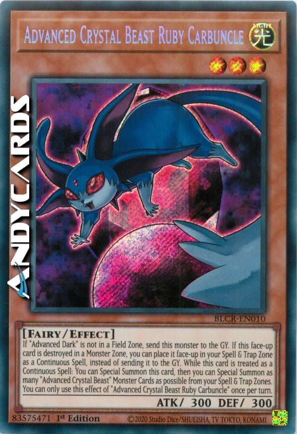 crystal beast cards yugioh Yu-Gi-Oh! - Structure Deck - Legend of the Crystal Beasts main image 1