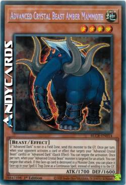 Bestia Cristallo Avanzata Mammut Ambra