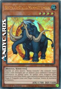 BESTIA CRISTALLO MAMMUT AMBRA
