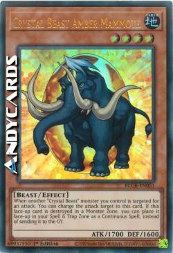 BESTIA CRISTALLO MAMMUT AMBRA