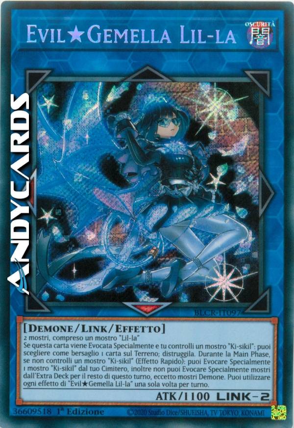 Lil-la | - Evil☆Twin Card Evil Yugipedia Twin Yu-Gi-Oh! Rare Art
