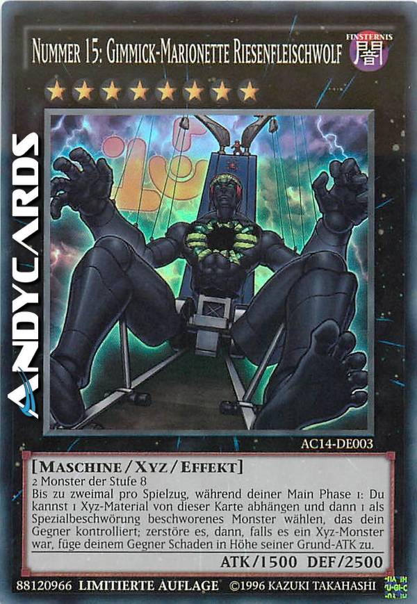 Yu-Gi-Oh! Number 15: Gimmick Puppet Giant Grinder - MAGO-EN056