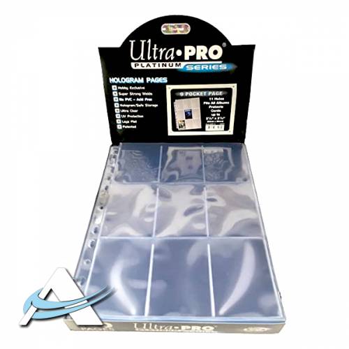 Ultra PRO Platinum Series - Pagine per Raccoglitore - 9 Tasche - 11 buchi - Trasparente