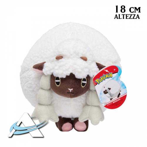 Peluche Pokémon JAZWARES - Wooloo (18 cm)