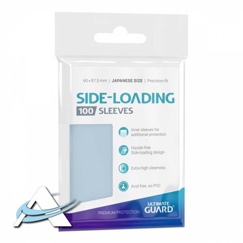 Ultimate Guard Small SIDE-LOADING Precise Fit Protective Sleeves - Clear