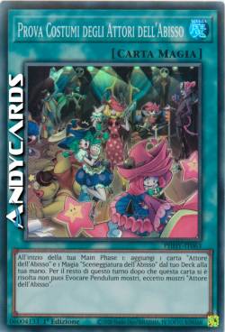 Prova Costumi degli Attori dell'Abisso