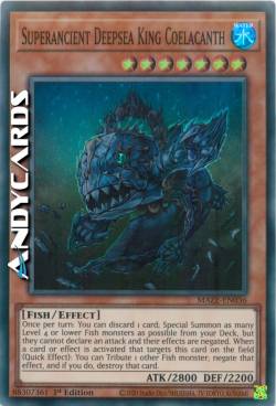 ANTICO RE COELACANTH DELLE PROFONDITÀ MARINE