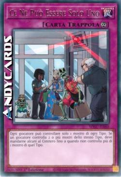 CE NE PUÒ ESSERE SOLO UNO