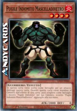 PUGILE INDOMITO MASCELLADIVETRO