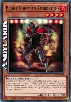 PUGILE INDOMITO AMBIDESTRO