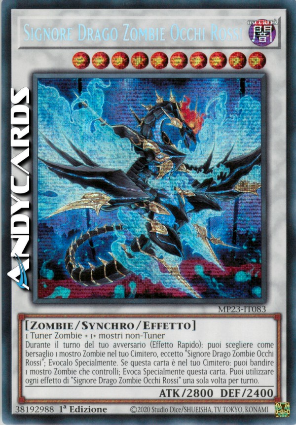 Red-Eyes Zombie Dragon Lord - Prismatic Secret Rare (1st Edition