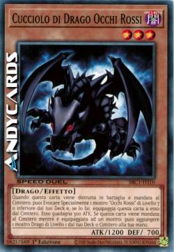 CUCCIOLO DI DRAGO OCCHI ROSSI