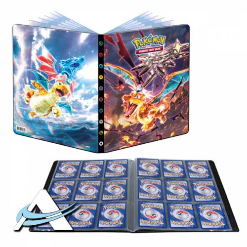 Ultra PRO Album 9 Pocket (252 Cards) - Pokémon Obsidian Flames, Charizard e Dragonite