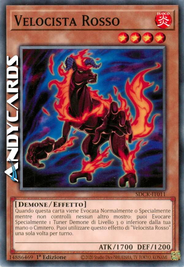 sprinter with yugioh card YU-GI-OH! - Red (HSRD-EN015) - High-Speed Riders - 1st Edition ESPN | Noah Lyles keeping