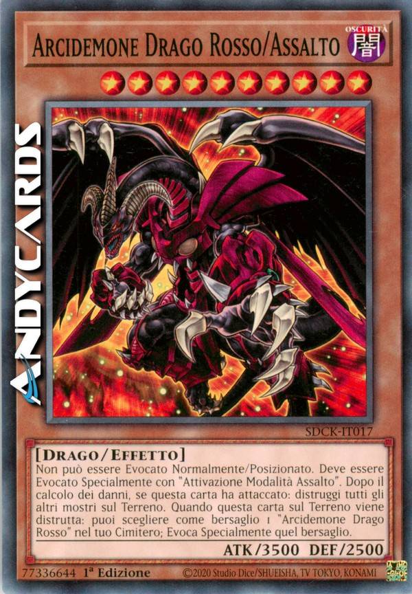 RED DRAGON ARCHFIEND/ASSAULT MODE | AndyCards Srl