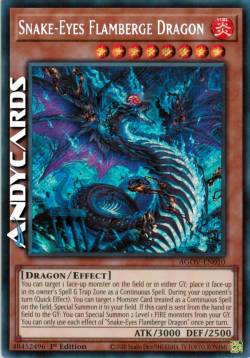 Drago Flamberga Occhi di Serpente